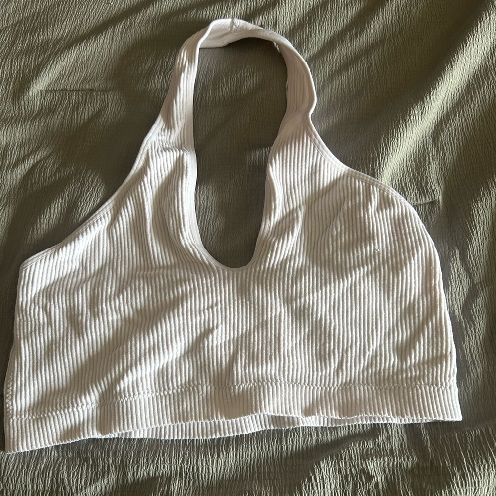 Garage White halter top